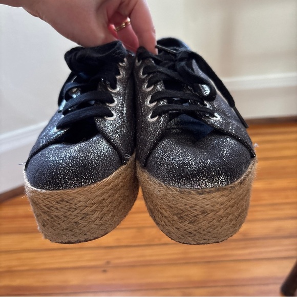 Superga Women's Black Glitter Sneakers Size 38 - Picture 6 of 8